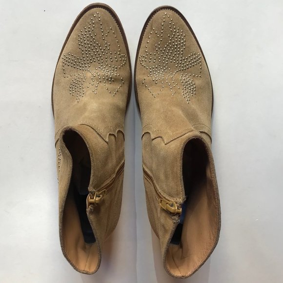 Steven by Steve Madden Suede Western Studded Boots - Picture 4 of 10